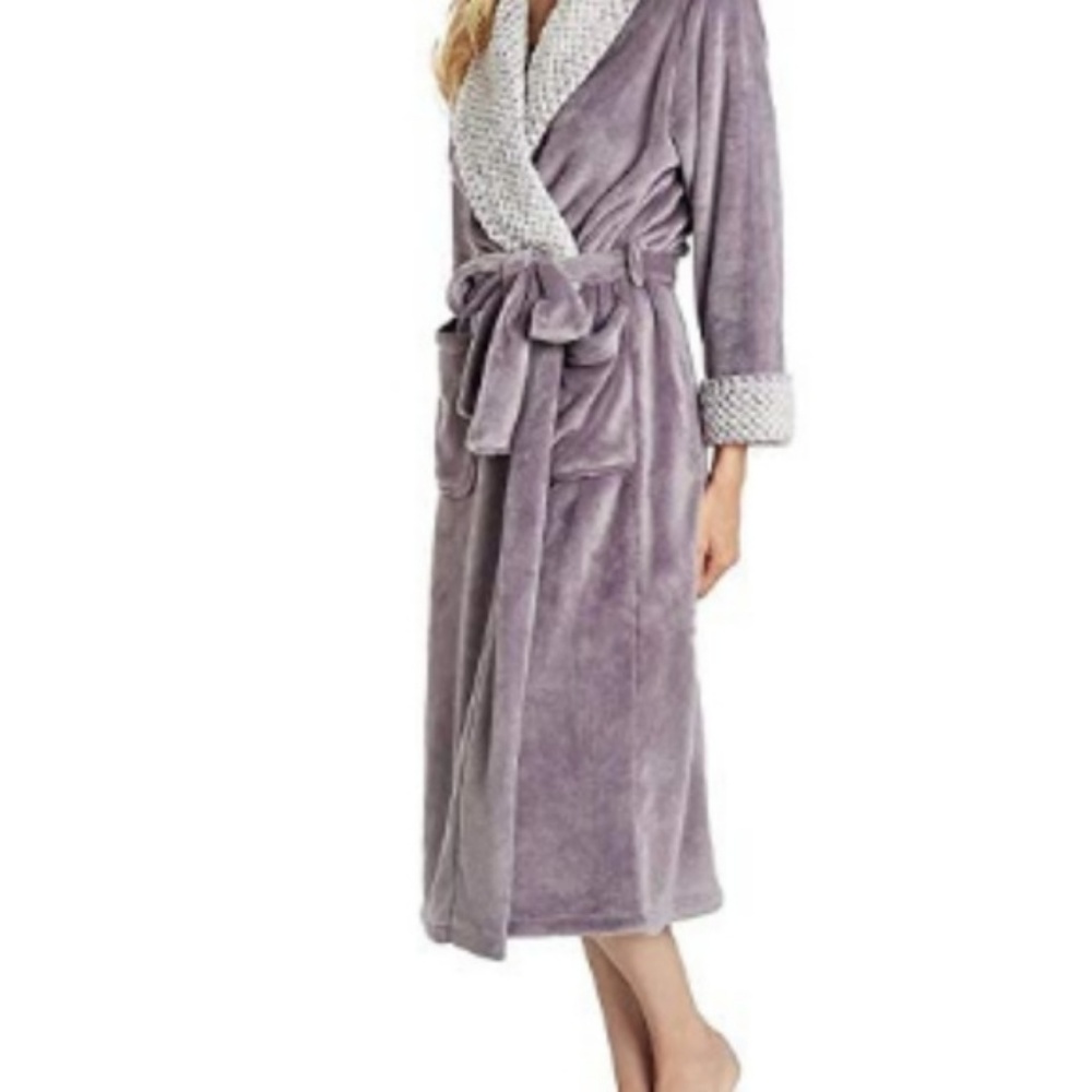 Carole Hochman Women's Plush Wrap Robe - Picture 2 of 4